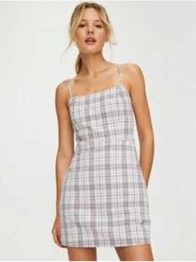 Wilfred Plaid Slip Dress